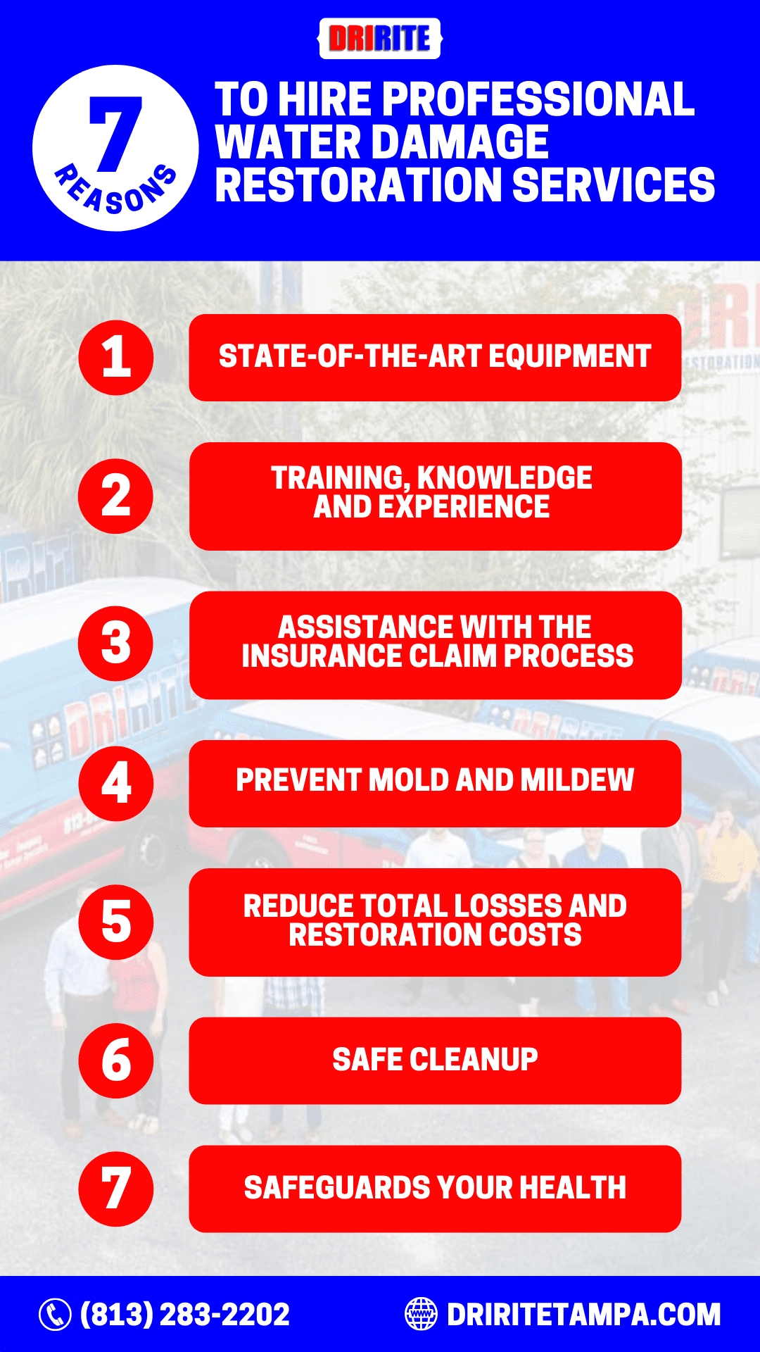 Reasons To Hire Professional Water Damage Restoration Services Infographic