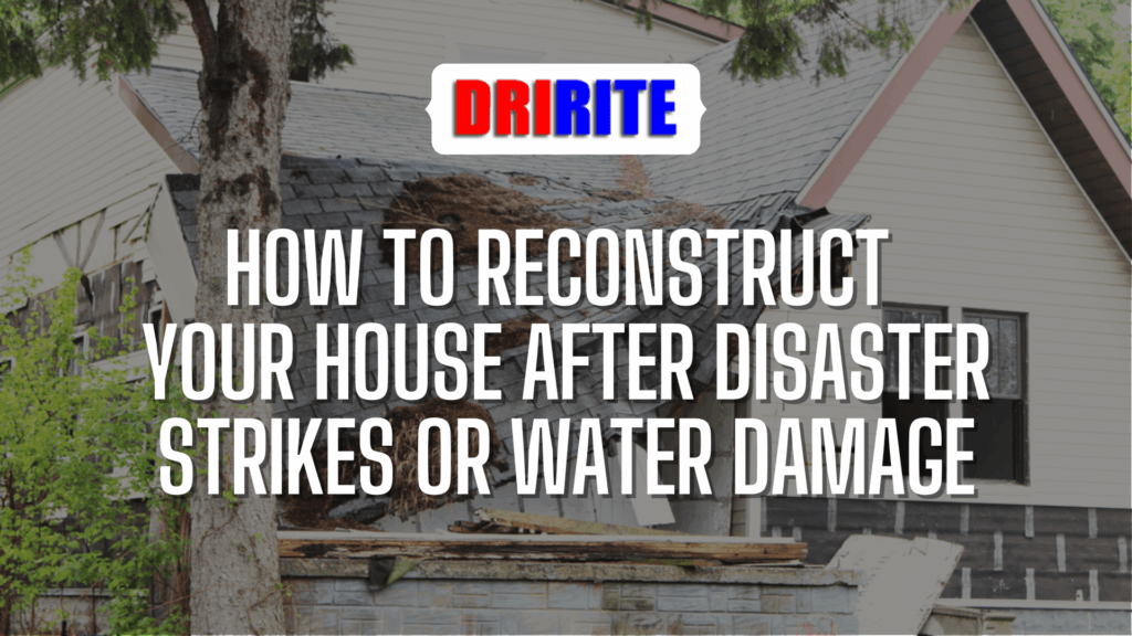 How to Reconstruct Your House After Disaster Strikes or Water Damage