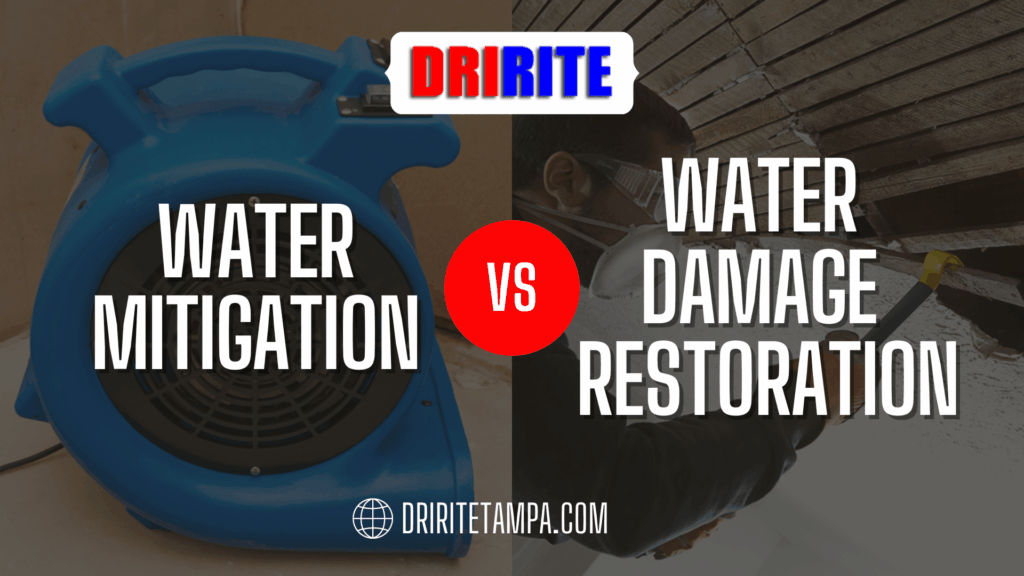 Water Mitigation Vs. Water Damage Restoration